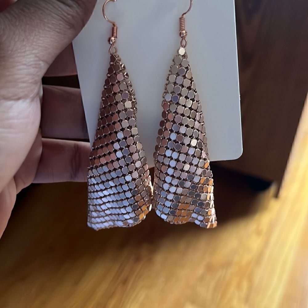 RoseGold Tassel Earrings   